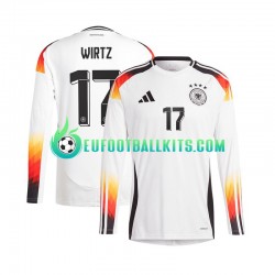 Germany Florian Wirtz 17 Home Football Shirts Euro 2024 Men SS