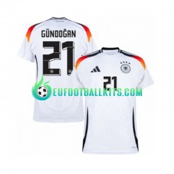 Germany Ilkay Gundogan 21 Home Football Shirts Euro 2024 Men LS