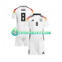 Germany Toni Kroos 8 Home Football Shirts Euro 2024 Kids LS