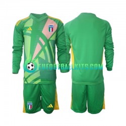 Italy Goalkeeper Away Football Shirts Euro 2024 Kids SS