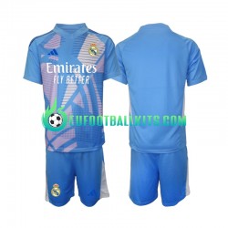 Real Madrid Goalkeeper Home Football Shirts 2024-2025 Kids LS