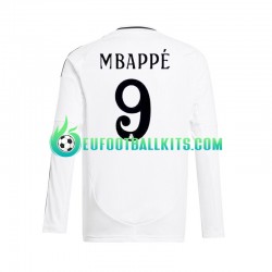 Real Madrid Kylian Mbappe 9 Home Football Shirts Whitecolor 2024-2025 Men SS