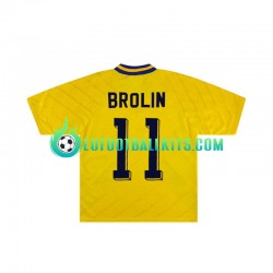 Sweden Brolin 11 Retro Home Football Shirts 1994 Men LS