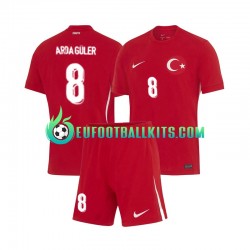 Turkey Arda Guler 8 Away Football Shirts Euro 2024 Kids LS