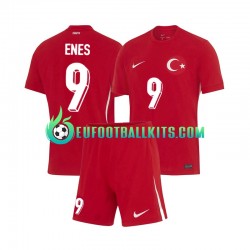 Turkey Enes Unal 9 Away Football Shirts Euro 2024 Kids LS