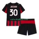 AC Milan Ardon Jashari 30 Home Football Shirts 2025-2026 Kids LS