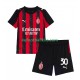 AC Milan Ardon Jashari 30 Home Football Shirts 2025-2026 Kids LS