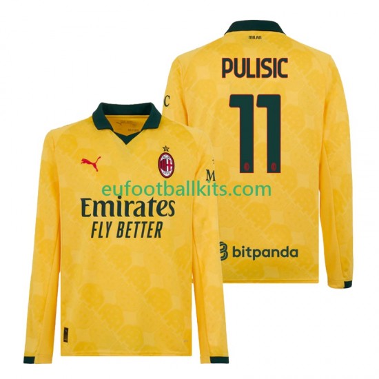 AC Milan Christian Pulisic 11 Third Football Shirts 2025-2026 Men SS