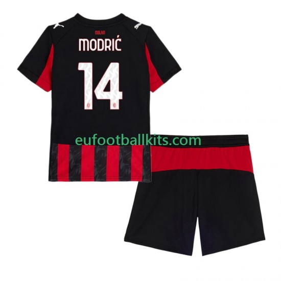 AC Milan Luca Modric 14 Home Football Shirts 2025-2026 Kids LS