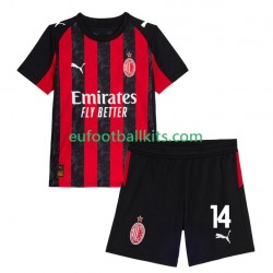 AC Milan Luca Modric 14 Home Football Shirts 2025-2026 Kids LS
