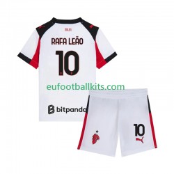 AC Milan Rafael Leao 10 Away Football Shirts 2025-2026 Kids LS