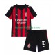 AC Milan Rafael Leao 10 Home Football Shirts 2025-2026 Kids LS