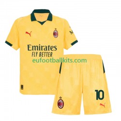 AC Milan Rafael Leao 10 Third Football Shirts 2025-2026 Kids LS