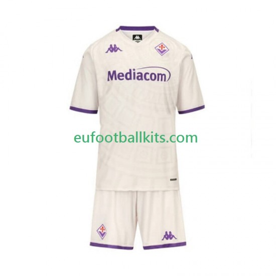 ACF Fiorentina Away Football Shirts 2025-2026 Kids LS