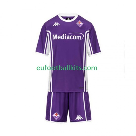ACF Fiorentina Home Football Shirts 2025-2026 Kids LS