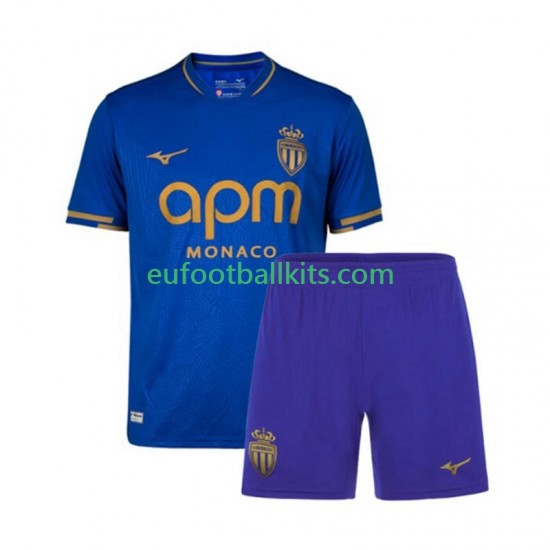 AS Monaco Away Football Shirts 2025-2026 Kids LS