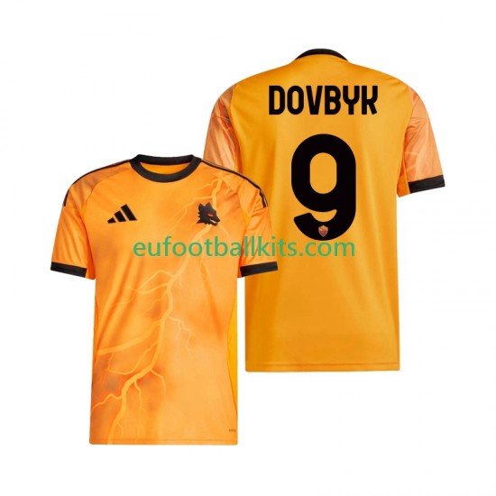 AS Roma Artem Dovbyk 9 Away Football Shirts 2025-2026 Men LS