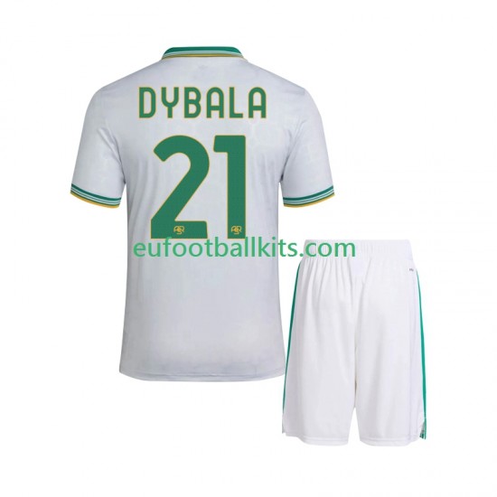 AS Roma Dybala 21 Third Football Shirts 2025-2026 Kids LS