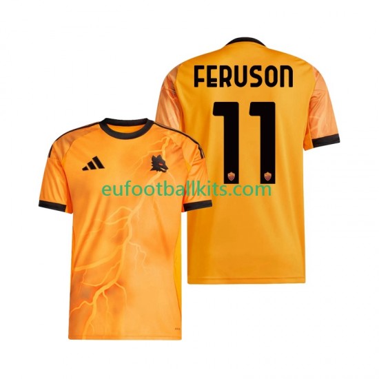 AS Roma Evan Ferguson 11 Away Football Shirts 2025-2026 Men LS