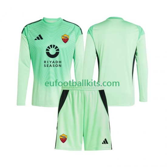 AS Roma Goalkeeper Fourth Away Football Shirts 2025-2026 Kids SS