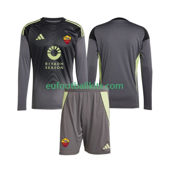 AS Roma Goalkeeper Home Football Shirts 2025-2026 Kids SS