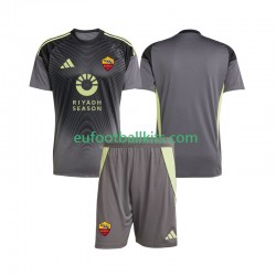 AS Roma Goalkeeper Home Football Shirts 2025-2026 Kids LS