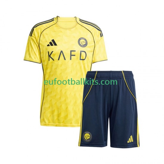 Al Nassr Home Football Shirts 2025-2026 Kids LS