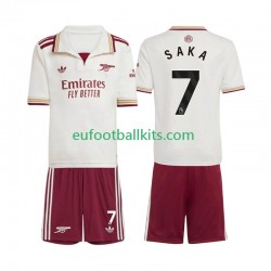 Arsenal Bukayo Saka 7 Third Football Shirts 2025-2026 Kids LS
