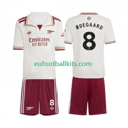 Arsenal Martin Odegaard 8 Third Football Shirts 2025-2026 Kids LS