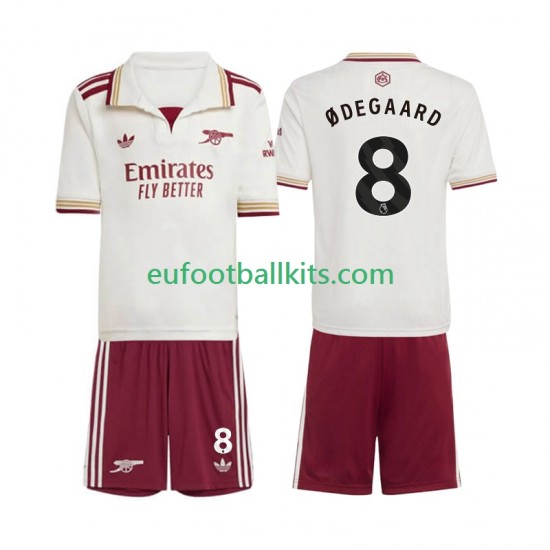 Arsenal Martin Odegaard 8 Third Football Shirts 2025-2026 Kids LS