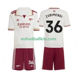 Arsenal Martin Zubimendi 36 Third Football Shirts 2025-2026 Kids LS