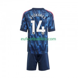 Arsenal Viktor Gyokeres 14 Away Football Shirts 2025-2026 Kids LS