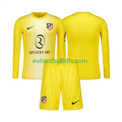 Atletico Madrid Goalkeeper Home Football Shirts 2025-2026 Kids SS