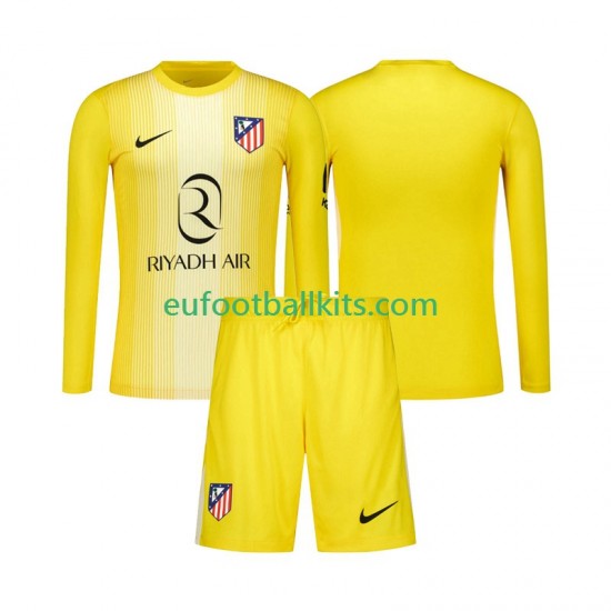 Atletico Madrid Goalkeeper Home Football Shirts 2025-2026 Kids SS