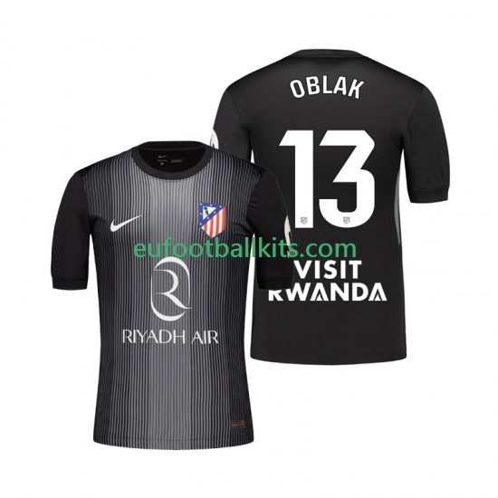 Atletico Madrid Goalkeeper Jan Oblak 13 Away Football Shirts 2025-2026 Men LS