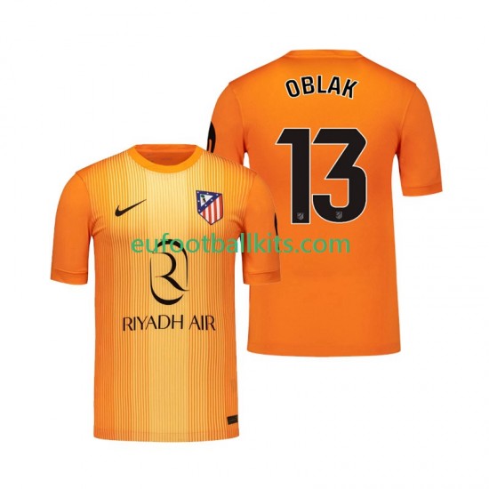 Atletico Madrid Goalkeeper Jan Oblak 13 Third Football Shirts 2025-2026 Men LS