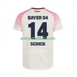 Bayer 04 Leverkusen Patrik Schick 14 Away Football Shirts 2025-2026 Men LS