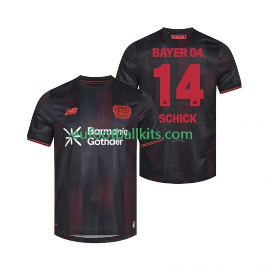 Bayer 04 Leverkusen Patrik Schick 14 Home Football Shirts 2025-2026 Men LS
