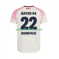 Bayer 04 Leverkusen Victor Boniface 22 Away Football Shirts 2025-2026 Men LS