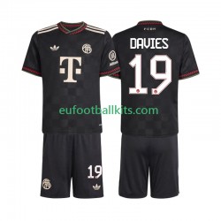Bayern Munich Alphonso Davies 19 Third Football Shirts 2025-2026 Kids LS