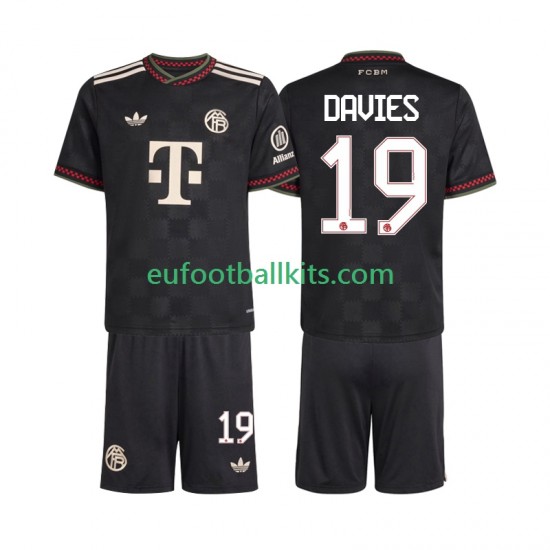 Bayern Munich Alphonso Davies 19 Third Football Shirts 2025-2026 Kids LS