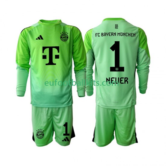 Bayern Munich Goalkeeper Neuer 1 Home Football Shirts 2025-2026 Kids SS