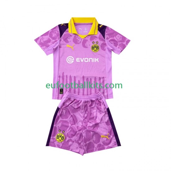 Borussia Dortmund Goalkeeper Home Football Shirts FIFA CWC 2025 Kids LS