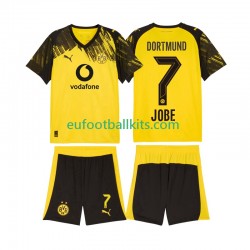 Borussia Dortmund Jobe Bellingham 7 Home Football Shirts 2025-2026 Kids LS