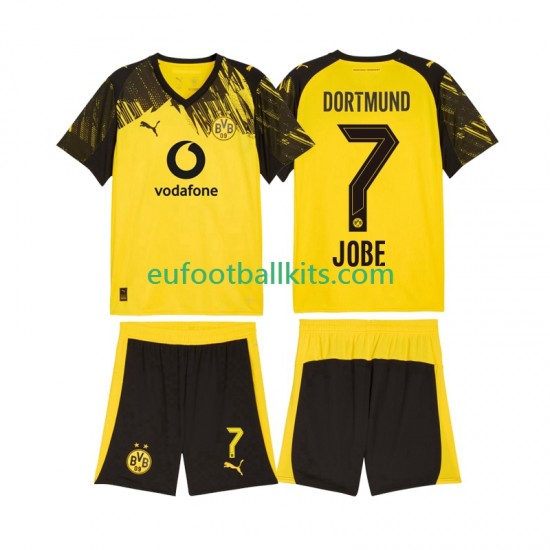 Borussia Dortmund Jobe Bellingham 7 Home Football Shirts 2025-2026 Kids LS
