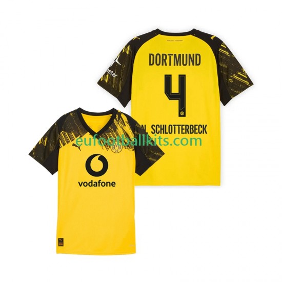 Borussia Dortmund Nico Schlotterbeck 4 Home Football Shirts 2025-2026 Men LS