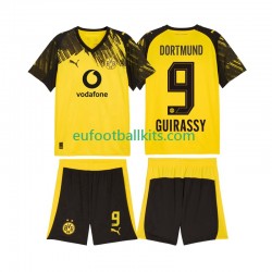 Borussia Dortmund Serhou Guirassy 9 Home Football Shirts 2025-2026 Kids LS