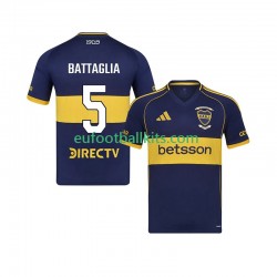 CA Boca Juniors Rodrigo Battaglia 5 Home Football Shirts 2025-2026 Men LS