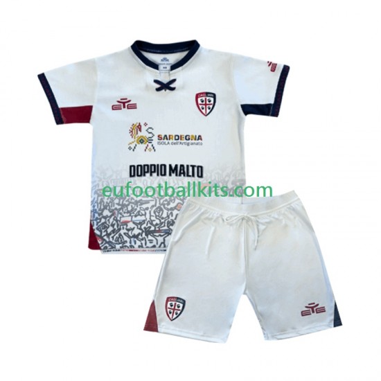 Cagliari Away Football Shirts 2025-2026 Kids LS