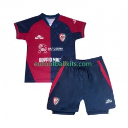 Cagliari Home Football Shirts 2025-2026 Kids LS